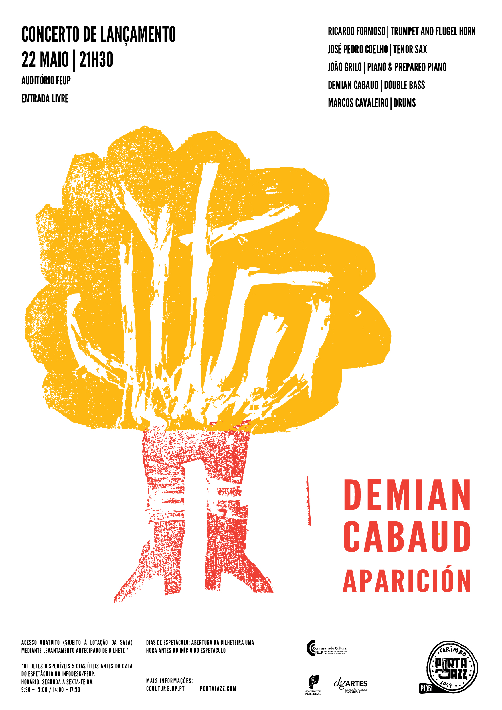 cartaz lançamento Demian Cabaud - Aparición